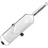 RÖSLE Mandolina con Lama a V, Utensile, per Verdure come Cetrioli o Pomodori, 5 Spessori di Taglio, Acciaio 18/10, con Base in Silicone, Incluso Supporto Salva Dita e Custodia Protettiva