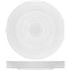 H&H - Set 6 Sottopiatti Circle in Vetro Trasparente Ø32 cm, Eleganti e Versatili, Lavabili in Lavastoviglie, Per Mise en Place Raffinate
