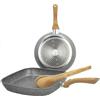 Stock Sobczyk - Pentola Ibrida Con Coperchio 28cm  28 Cm, Padella Per Friggere Acciaio Inossidabile Allu 37612584