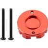 ZHRCFUN CNC in lega di alluminio RC motore copertura motore per TA-mi-ya 1/12 1/24 Lunch Box Monster Truck Upgrade parti (rosso)
