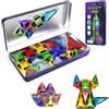 Desire Deluxe Micro Blocchi Magnetici - Gioco Educativo STEM da Viaggio per Bambini, Giocattolo Sensoriale Montessori Magnetico per Bambini e Bambine 3+ Anni (28 pezzi - Multicolore)