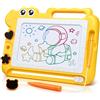 AiTuiTui Dinosauro Lavagna Cancellabile Magnetica Giochi Bambini 3 4 5 Anni, Lavagnetta Magica Cancellabili Gioco Educativi e Regalo per Bimbo Bambina 3-5 Anni, 4 Zona Colore 3 Stampini 1 Penna, Giallo