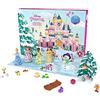 Mattel Disney Princess, Calendario dell'Avvento con 24 giorni di sorprese ispirate ai film Disney, tra cui 4 mini principesse, 5 amici personaggi e 16 accessori, giocattolo per bambini, 3+ anni, HLX06