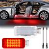 POPMOTORZ LED Luce Portiera Auto, 2 Pezzi LED Luci Portiere Canbus Sesign Senza Errori 2835 SMD per A-udi A2/A3 8P/A4 B5/A4 B6/A4 B7/A4 B8/A5 S5/A6 C5/S6 C5/A7 5D/A8 4D/RS4/RS6/TT/TTS, Rosso