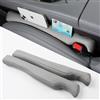POKSRI 2Ps Riempitivo Fessure sedili Auto Pelle Sintetica PU, riempimento del Divario del Sedile,para-Fessure sedili Auto(Grigio)