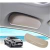 GAFAT FO-rd Puma MK2 ST Line X 2020-2024 2025 Porta Occhiali da Sole per Auto, Puma 2023 Custodia per Occhiali da Sole, Compatibile con Accessori Ford Puma (Beige)