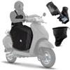 AL Helmets AL Kit Coprigambe Scooter Universale Impermeabile con Imbottitura Termica + Scalda Collo Invernale + Guanti Touch Screen, Antipioggia, Antivento, Invernale, Compatibile con Scooter e Moto