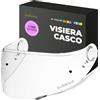 Everalo Visiera Compatibile con Shoei Gt Air - Gt Air 2 - Neotec - Opticson - Cns 1 (Trasparente)