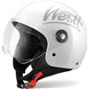 Westt Casco Moto Donna e Uomo, Casco jet con Visiera, Omologato ECE 22.06