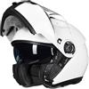 ILM Casco Moto Modulare Doppia Visiera Omologato ECE22.06 Modello 159,Bianco,2XL