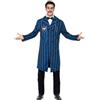 Smiffys Costume Duchessa del Maniero, Blu e Nero, comprende Giacca, Camicia Finta e Cravatta a Farfalla Halloween