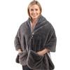 Homedics Cosy Cordless Scialle riscaldante - Coperta riscaldata indossabile con 2 impostazioni di calore, Senza fili con pacco batteria portatile, Coperta elettrica ultra morbide per casa e viaggi