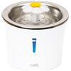 catit Abbeveratoio Fontana Fiore Acciaio Inox 3L LEDs 760 g, Bianco