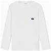 Emporio Armani T-Shirt Girocollo a Maniche Lunghe da Uomo con Logo Lucido Nero L vestibilità Aderente, Nero, L