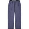 Emporio Armani Pantaloni da Pigiama da Uomo in Tessuto Tinto in Filo, Blu, L