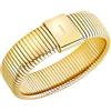 Breil, Collezione Stylize, Bracciale Donna, Tubogas in Acciaio Armonico Gold con Chiusura Magnetica Lucida, Dimensione 19 cm, Idea Regalo Donna