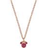 Disney Collana Minnie, Acciaio Inossidabile con Zirconi per Bambini e Bambine, Lunghezza 45cm, Gioielli