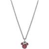 Disney Collana Minnie, Acciaio Inossidabile con Zirconi per Bambini e Bambine, Lunghezza 45cm, Gioielli