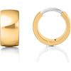 Limerencia titanio piccoli cerchi grossi, 10mm larghezza leggera nichel libero G24 titanio Huggie orecchini per le donne (oro)
