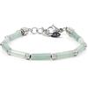 10:10 Bracciale uomo donna. Braccialetto pietre naturali cilindriche 11 x 4 mm e perle diamantate in acciaio inox anallergico del diametro di 4 mm, i braccialetti pietre dure sono realizzati in Italia .…