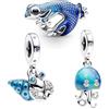 PHCLASY Set Charm Vacanze Perline da Viaggio Compatibili con Braccialetti Europei e Collana