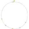 Breil, Collezione Moonlight, Collana Donna, Collana in Acciaio Lucido Bicolor con Cinque Sfere IP Gold e Cristalli Bianchi, Chiusura a Gancio, Lunghezza Regolabile 39-42 cm, Idea Regalo Donna