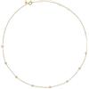 Breil, Collezione Moonlight, Collana Donna in Acciaio IP Gold Lucido, con 8 Inserti in Cristallo, Chiusura Regolabile, Lunghezza fino a 45 cm, Idea Regalo Donna