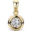 Miore Ciondolo Donna Oro Giallo 9 Kt / 375 Zirconi taglio brillante