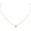 ChicSilver Collanina Donna Sottile Lettera Collanina con Lettera Donna B Collane Placcato Oro in Argento con Iniziale B con Confezione Regalo