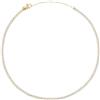 Breil, Collezione Gem, Collana Tennis Donna, Collana Marquise in Acciaio IP Gold con Cristalli Rettangolari, Chiusura a Gancio, Lunghezza Regolabile 39-45 cm, Idea Regalo Donna