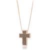 inSCINTILLE Collana Croce Uomo Donna in Argento Rodiato 925, Ciondolo Crocifisso con Punti Luce di Zirconia Cubica, Unisex 100% Made in Italy