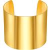 FOCALOOK Bracciale da donna semplice aperto con nodo placcato oro 18 carati, minimalist regolabile, bracciale accessorio per ragazze, 16-23 cm, Metallo non prezioso, Nessuna pietra preziosa