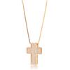 inSCINTILLE Collana Croce Uomo Donna in Argento Rodiato 925, Ciondolo Crocifisso con Punti Luce di Zirconia Cubica, Unisex 100% Made in Italy