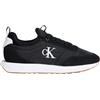 Calvin Klein Calzini da Donna retrò Runner Laceup Mix Mat Yw0Yw02060 Low Top, Nero (Nero/Bianco Brillante), 40