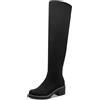 Marco Tozzi Overknee-Stiefel 2-25677-45, Stivali alla Moda Donna, Nero, 41 EU
