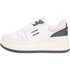Tommy Jeans TJW Retro Basket Flatform EN0EN02916 Low Top, Beige (Sabbia del golfo/Polvere di Pervinca), 5 UK, Beige Gulf Sand Pervinca Polvere, 38 EU