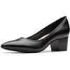 Clarks Ellanie Hope Womens Black Leather, 4.5