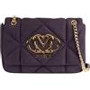 Love Moschino BORSA EMBOSSED VELOUR PL VIOLA