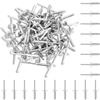 HweeWanX Rivetti ciechi 4,8 x 18 mm, in lega di alluminio con testa grande, set di rivetti ciechi, 60 pezzi, adatto per il collegamento di materiali leggeri