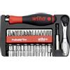 Wiha ProBuddy® Evo - Set di 40 pezzi con bit e chiavi a cricchetto 1/4 con impugnatura per cacciavite SoftFinish, mini cricchetto a 72 denti, portabit magnetico | Set di utensili compatto per