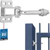 KOTARBAU® Cardini Per Cancello - Acciaio - 125 mm M16 - Argento - Cardine Regolabile per Cancello - Cerniera Zincata - Per Cancelli Da Giardino E Legno - Cerniere Portone Ferro