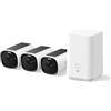 eufy Security eufyCam E40 3-Cam Kit (HomeBase 2), Telecamera di Sicurezza Wireless Solare da Esterno, Risoluzione 2K con Pannello Solare Integrato, Visione Notturna MaxColor, 3+1