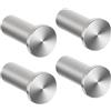 SAYAYO Ganci Accappatoio Bagno in Acciaio Inox Gancio Appendiabiti, Appendi Strofinacci Cucina Ganci da Parete Appendi Accappatoio Bagno Capacità Carico 15 kg, 4 Pezzi, Argento
