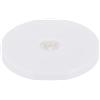 QUARKZMAN Piatto Girevole Lazy Susan da 4 Pollici Cuscinetto a Sfera Acrilico, Rotazione a 360° Porta Spezie, Tavolo, Torta, Cucina, Dispensa, decorarezione Bagno, Tv, Laptop, Pz1 (Bianco)