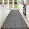 Cheerx Runner da cucina bohémien, lavabile, con retro in gomma, tappeto per corridoio, ingresso, interni, porta sul retro, cucina (90 x 240 cm)