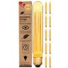 greenandco 10x Lampadina Vintage Edison LED dimmerabile | E27 T30 | ambra | 2,3W 65lm | 1800K luce extra calda | 320° | 230V | nessun sfarfallio