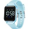 Timever orologio digitale bambina bambini con contapassi,sveglia,cronometro,luce,data-orologio per ragazzi e ragazze senza app e telefono con cinturino in silicone