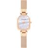 VICTORIA HYDE Dainty Orologio da polso da donna rettangolare movimento al quarzo con cinturino in acciaio inossidabile o cinturino in pelle