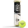 Dunlop Sports DUNLOP Pallina da tennis Pro Coach, per allenamenti e sessioni di allenamento, 4 palline