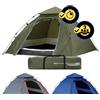 Lumaland Tenda da campeggio a cupola 2-3 persone 215 x 195 x 120 cm | Igloo pieghevole per trekking e festival all'aperto | leggera, impermeabile e robusta | Montaggio semplice [Verde]